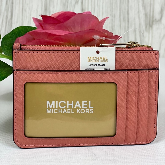 🌸Michael Kors Small Coin Pouch Wallet Card Holder - Picture 2 of 6